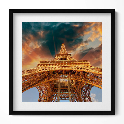 Tablou rama unic Turnul Eiffel în lumina soarelui