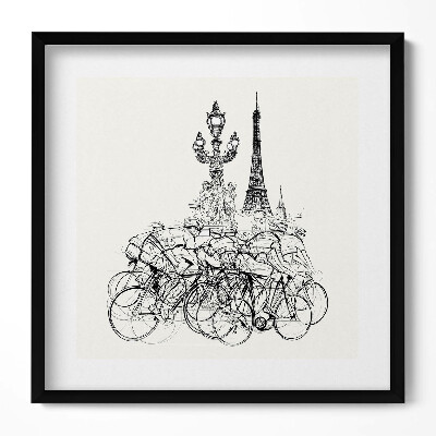 Tablou rama unic Cursa de ciclism Abstraction