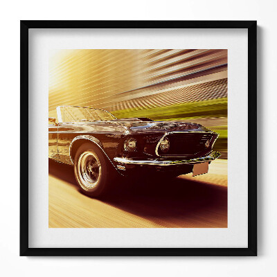 Tablou rama unic Mașină clasică pe șosea