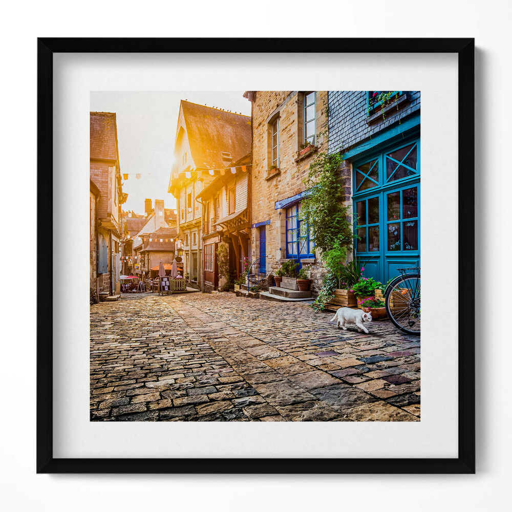 Tablou living cu rama unic Strada Orașului Vechi