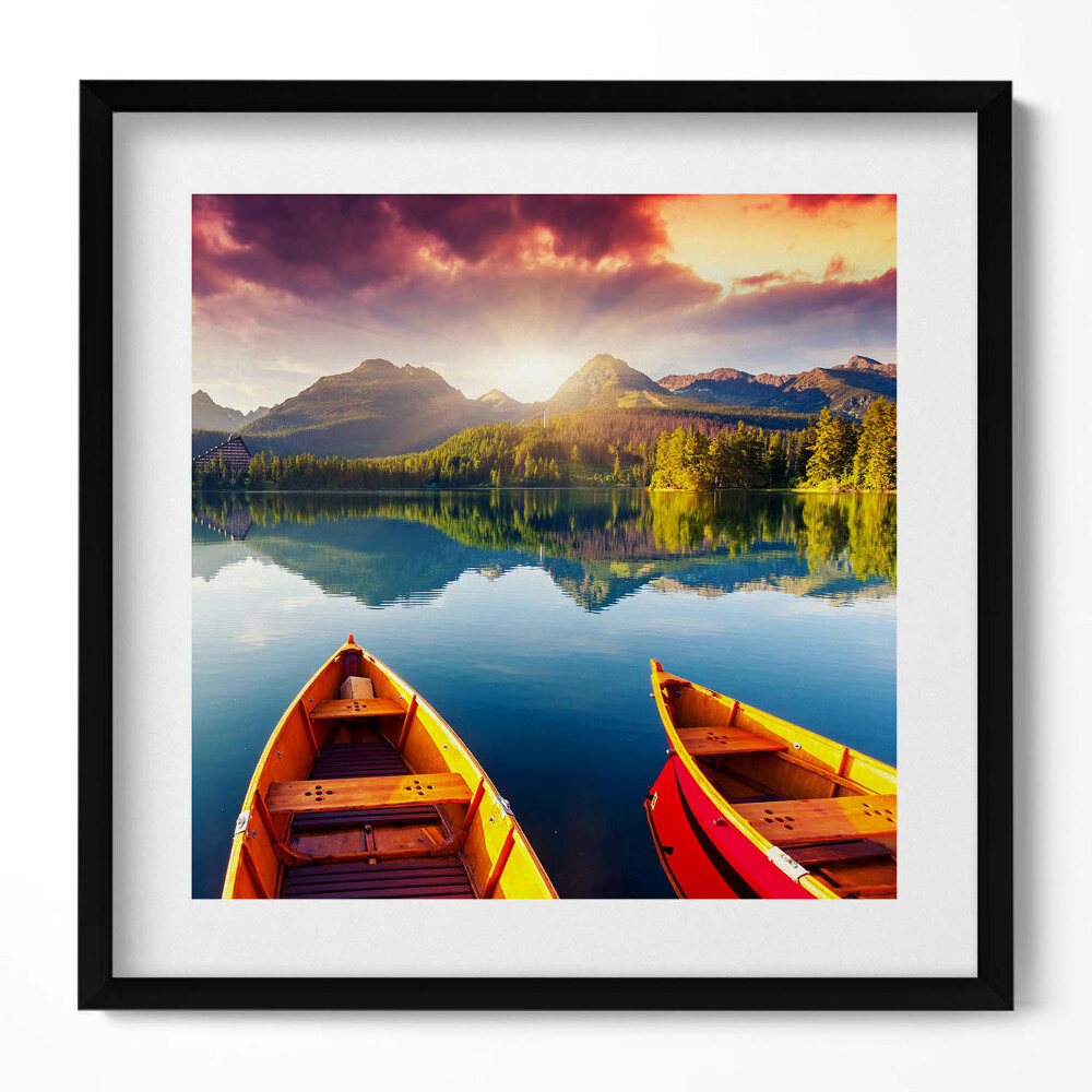 Tablou rama unic Parcul Național Strbske Pleso Slovacia