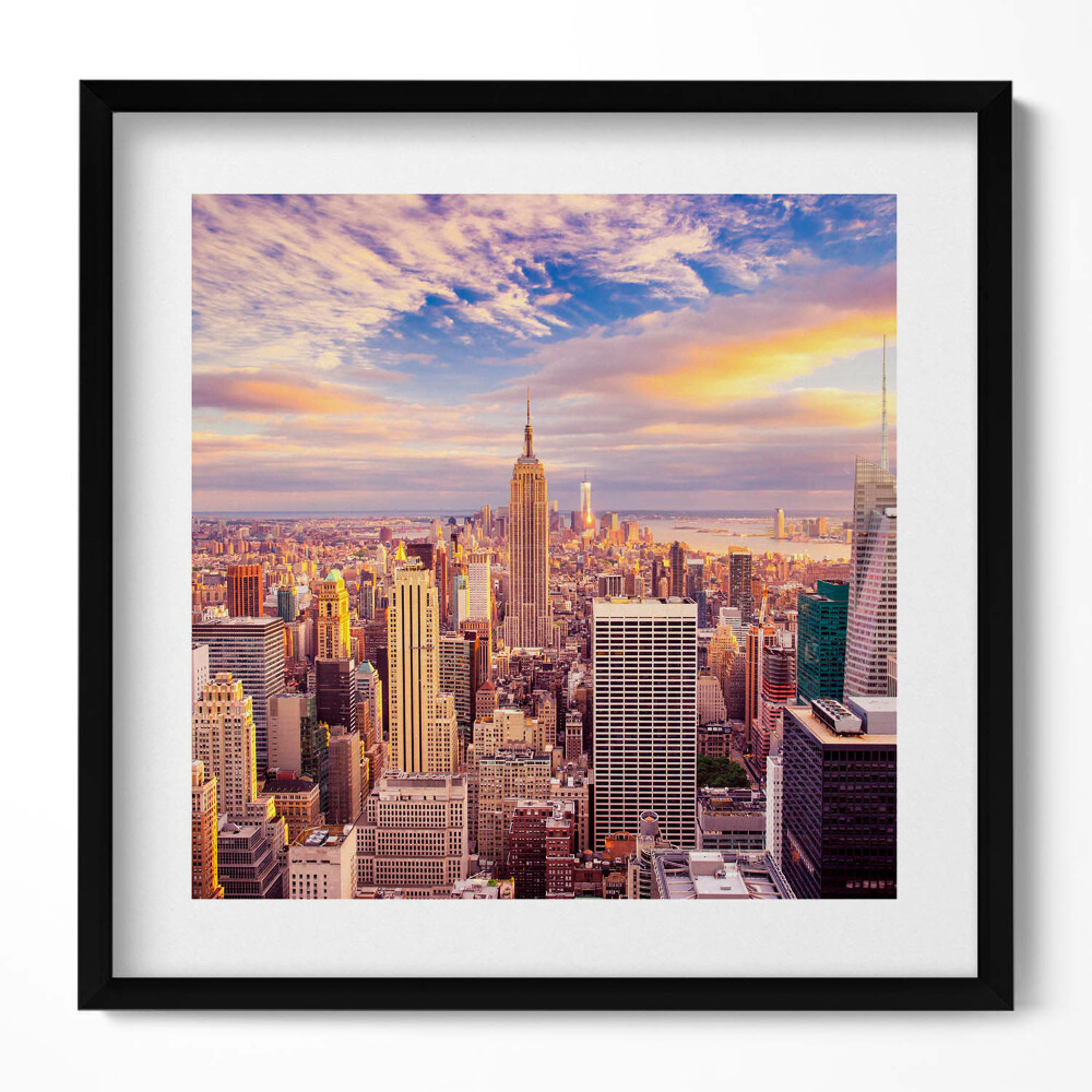 Tablou rama unic Apus de soare New York