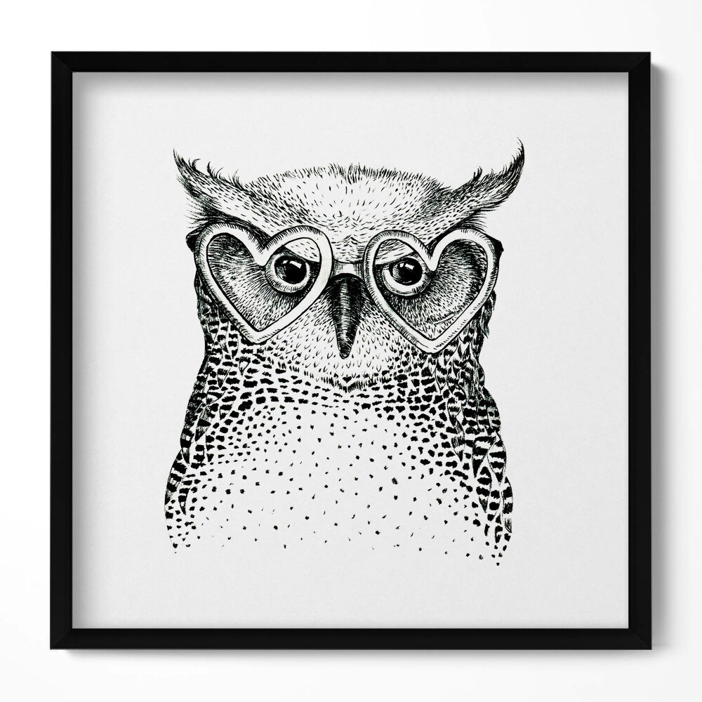 Tablou living cu rama unic Ilustrații desenate manual