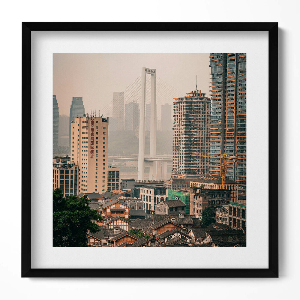 Tablou living cu rama unic Orașul Vechi Chongqing