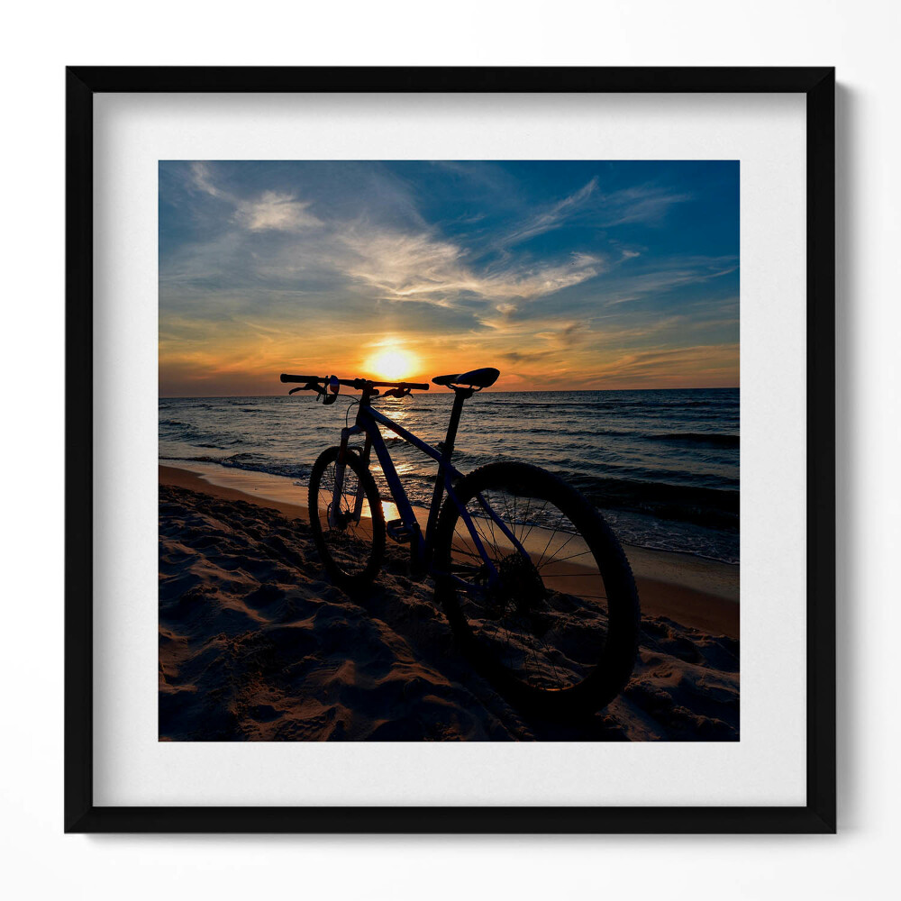Tablou rama unic Bicicletă Marea Baltică