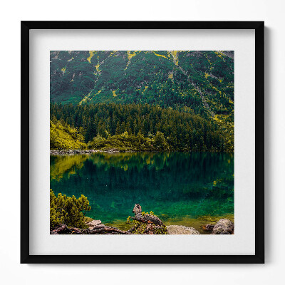 Tablou living cu rama unic Morskie Oko în Munții Tatra