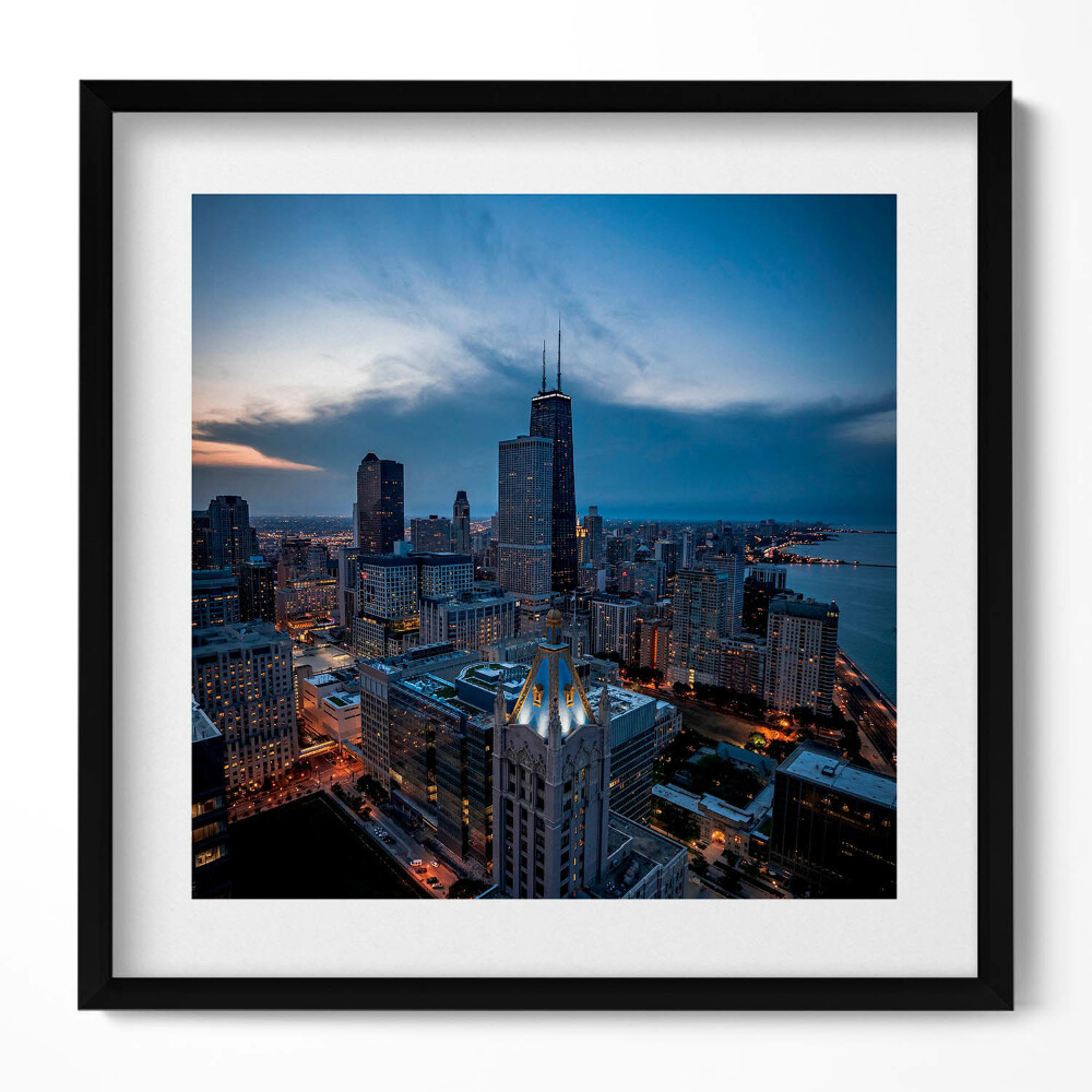 Tablou living cu rama unic Fotografie a orașului Chicago