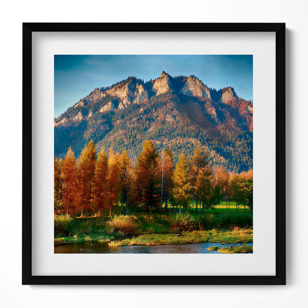 Tablou rama unic Vârful munților Trei Coroane