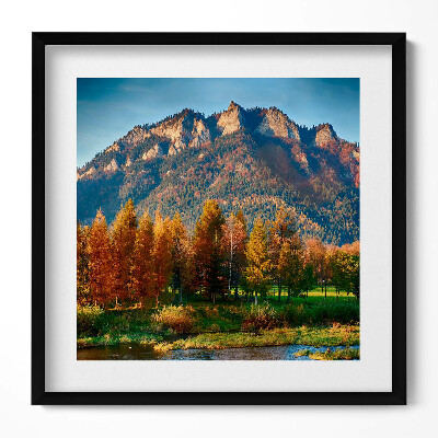 Tablou rama unic Vârful munților Trei Coroane