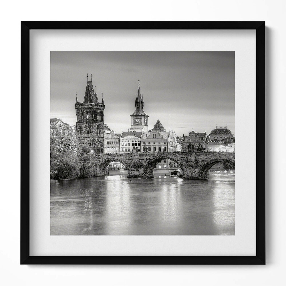 Tablou rama unic Vedere a Podului Carol din Praga