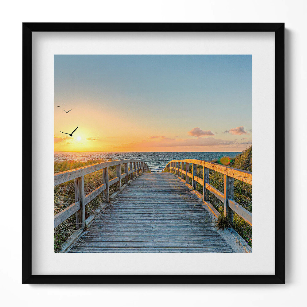 Tablou rama unic Vacanțe la plajă în Germania