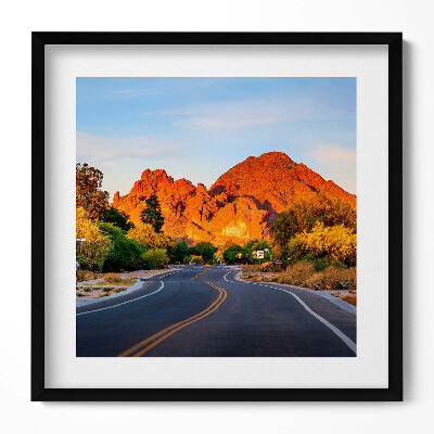 Tablou living cu rama unic Vedere a Muntelui Camelback