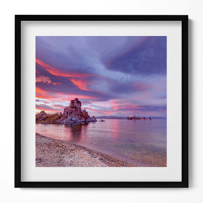 Tablou rama unic Răsărit de soare Lacul Mono California