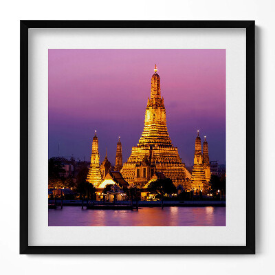 Tablou living cu rama unic Templu în Bangkok, Thailanda