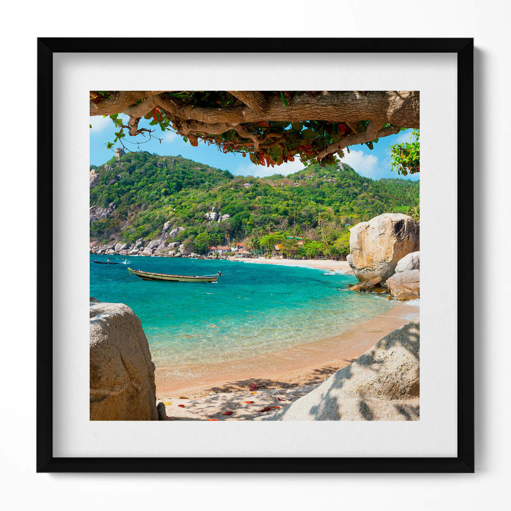 Tablou rama unic Vedere la mare Koh Tao Thailanda