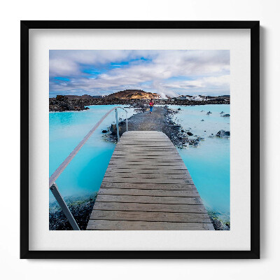 Tablou living cu rama unic Atracție în Islanda