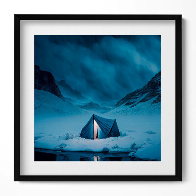 Tablou rama unic Cort în munții Islandei