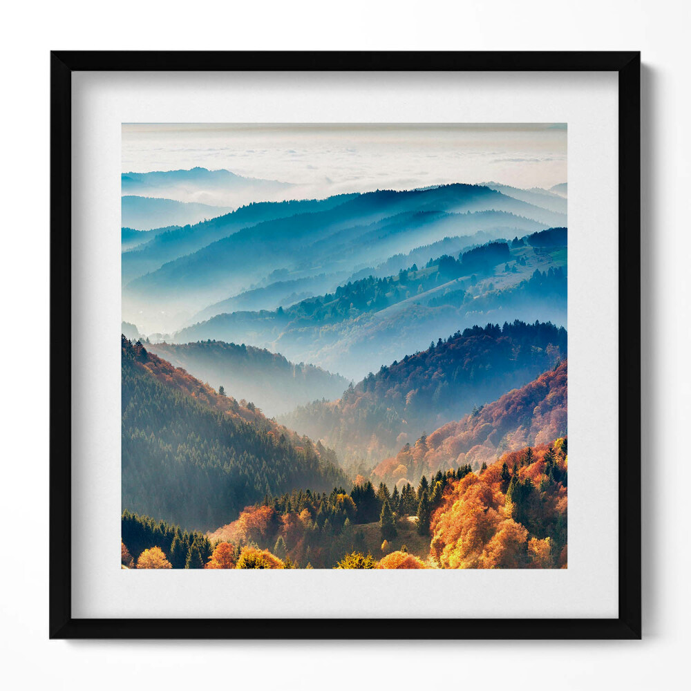 Tablou rama unic Peisaj montan