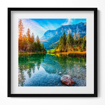 Tablou living cu rama unic Peisajul Munților Râului