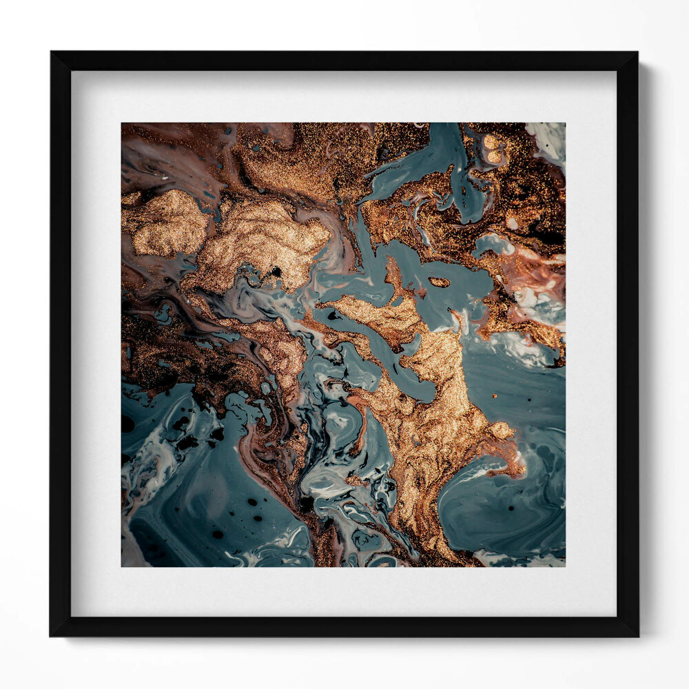 Tablou living cu rama unic Artă abstractă din marmură