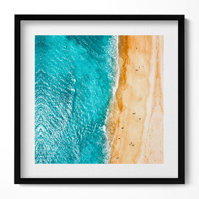 Tablou living cu rama unic oameni de plajă la mare