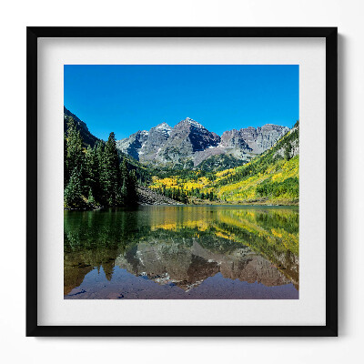 Tablou rama unic Munți și păduri lacustre