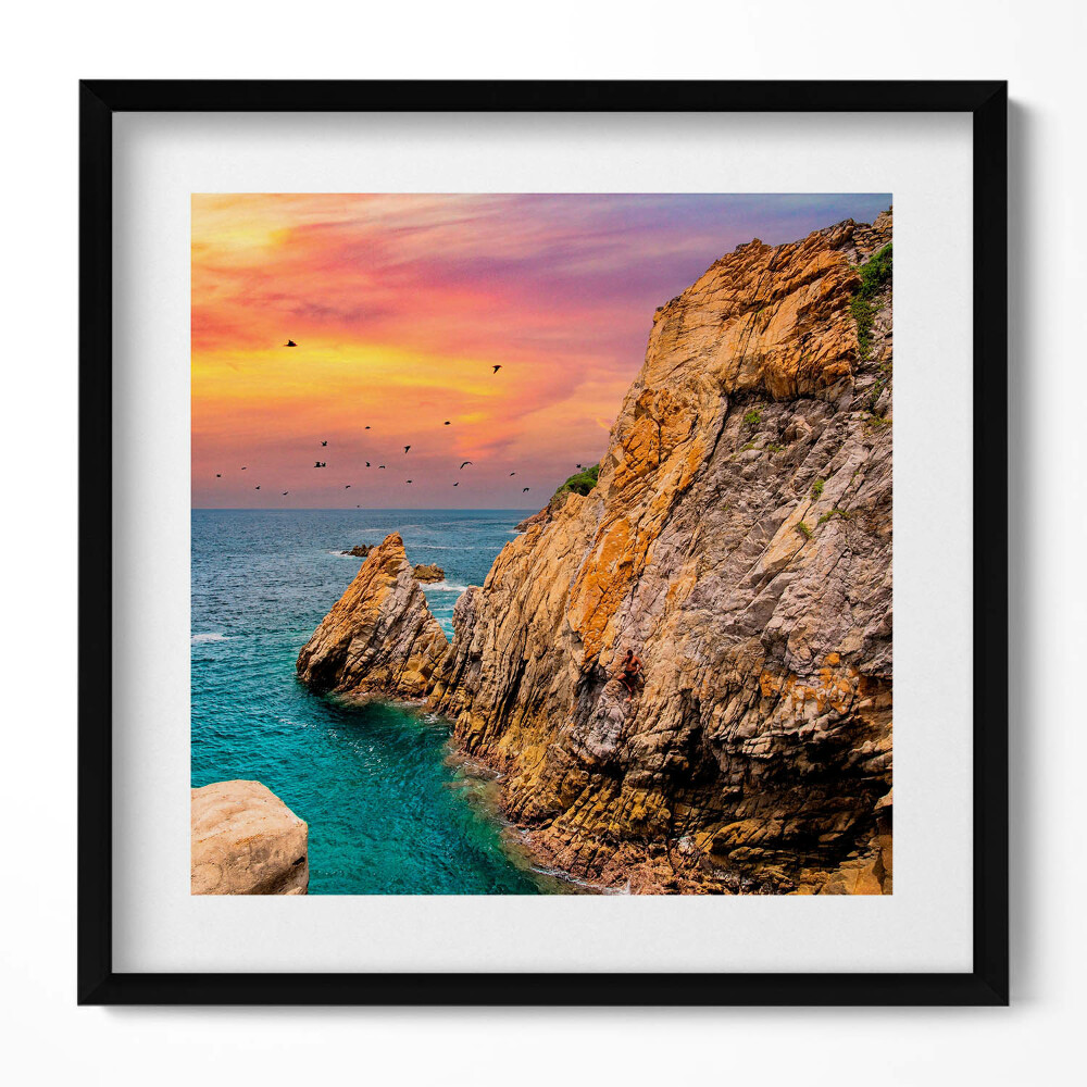 Tablou living cu rama unic Peisaj de stâncă în La Quebrada Venezuela