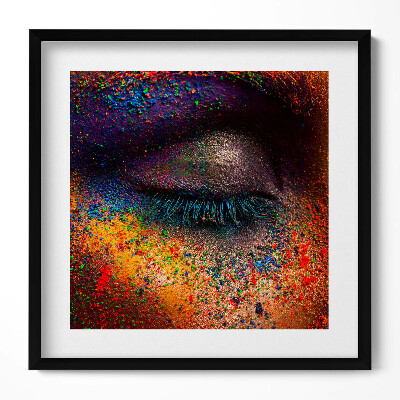 Tablou rama unic Ochiul colorat al femeii