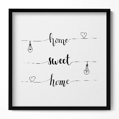 Tablou rama unic „Indicator de apartament «acasă, dulce casă»”