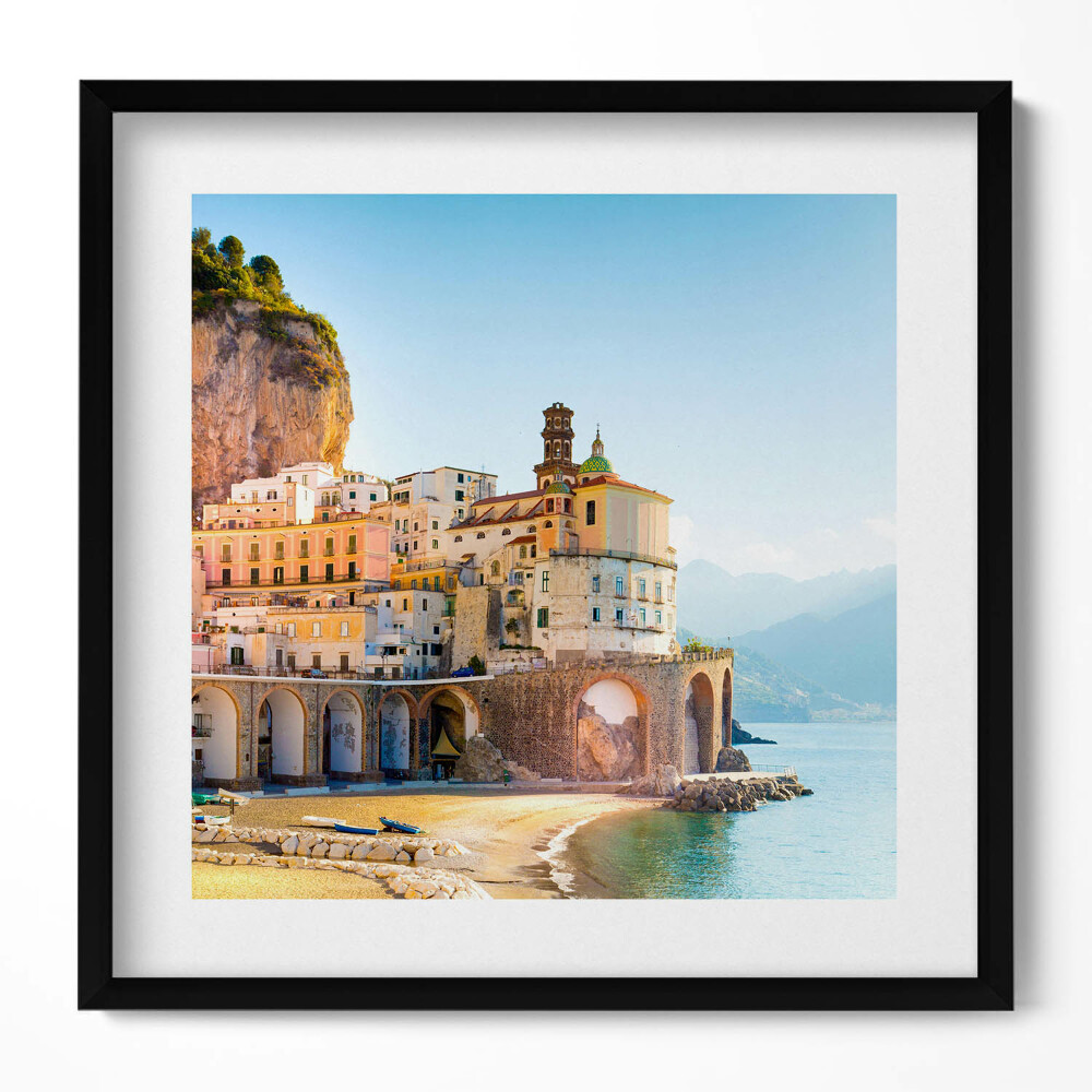 Tablou rama unic Coastă cu plajă și mare Italia