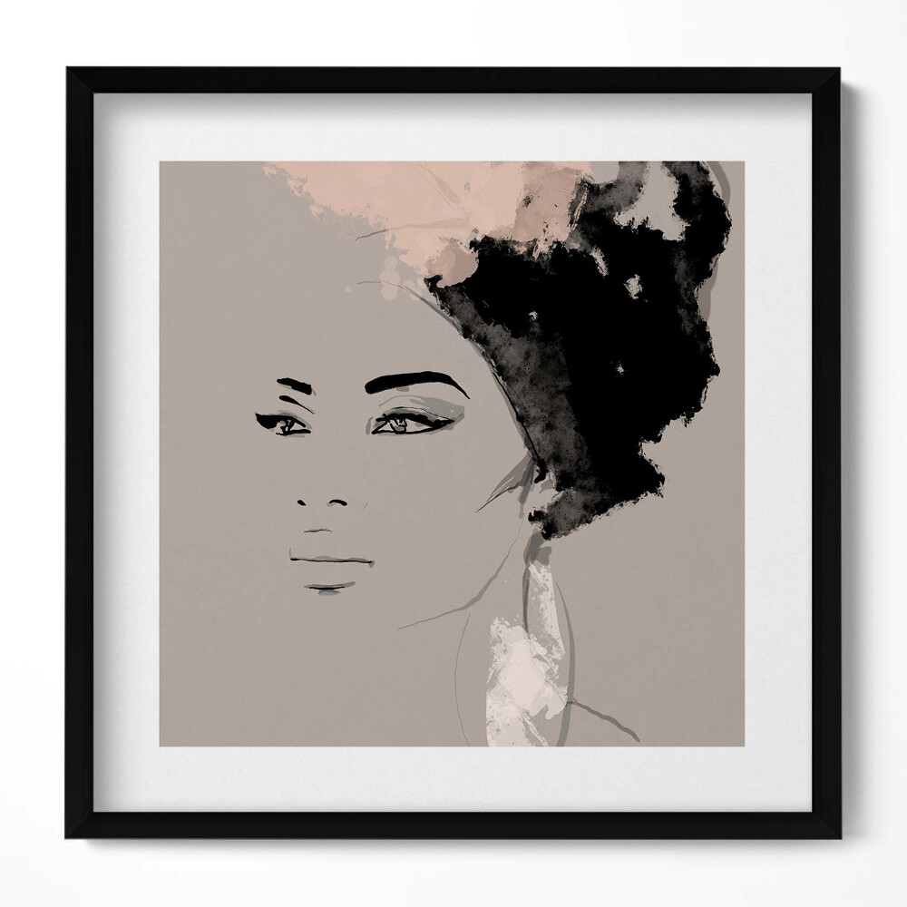 Tablou living cu rama unic Portret abstract al unei femei