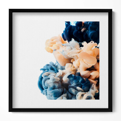 Tablou rama unic Fum gros și colorat