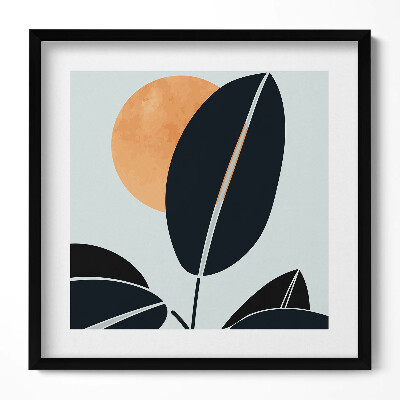 Tablou rama unic Plante minimaliste și soare în stil boho