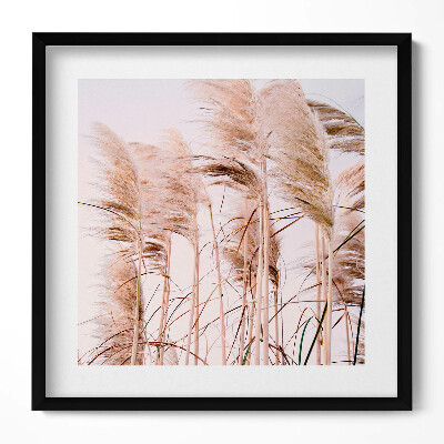 Tablou living cu rama unic Peisaj romantic boho cu iarbă