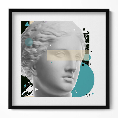 Tablou living cu rama unic Portret abstract al unei sculpturi feminine antice