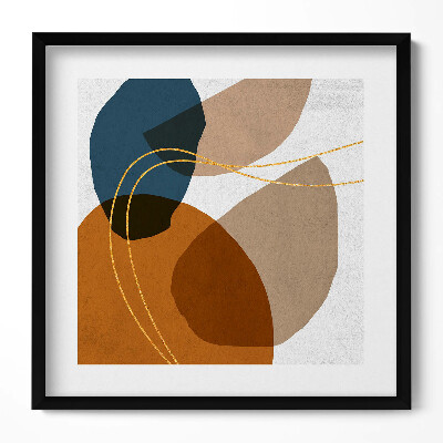 Tablou rama unic Compoziție boho abstractă