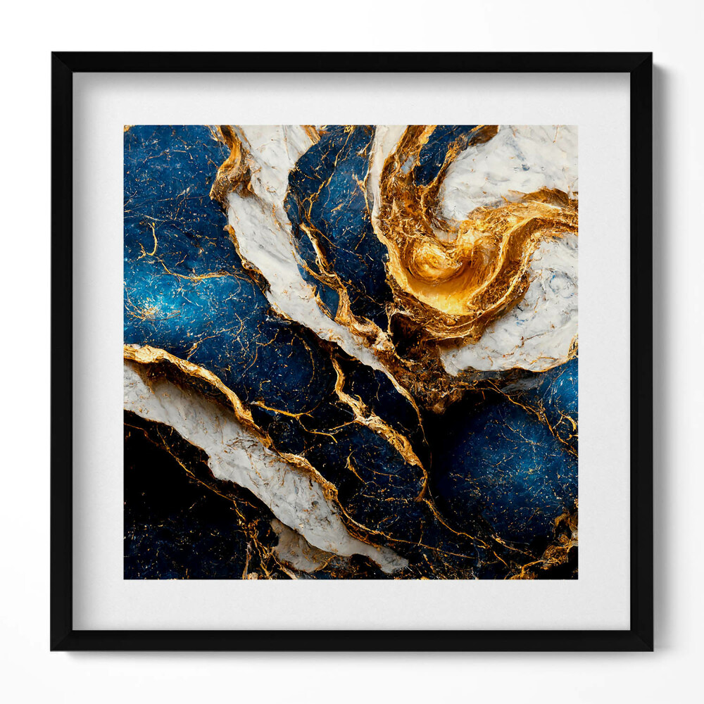 Tablou living cu rama unic Textură abstractă glamour cu aur