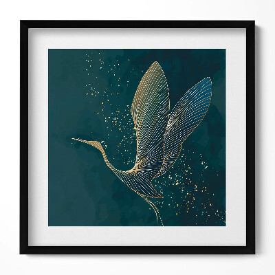 Tablou rama unic Macara abstractă în aur