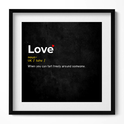 Tablou rama unic Definiția creativă a iubirii