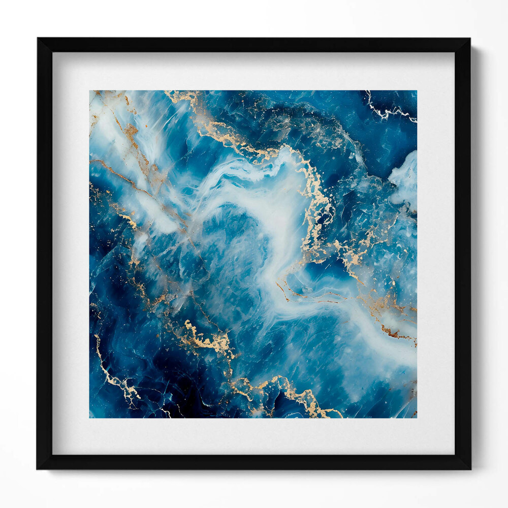 Tablou rama unic Textură de piatră cu aur