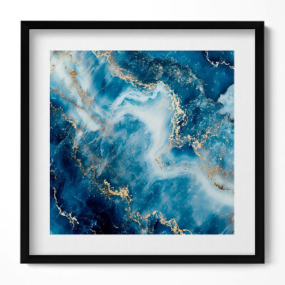 Tablou rama unic Textură de piatră cu aur