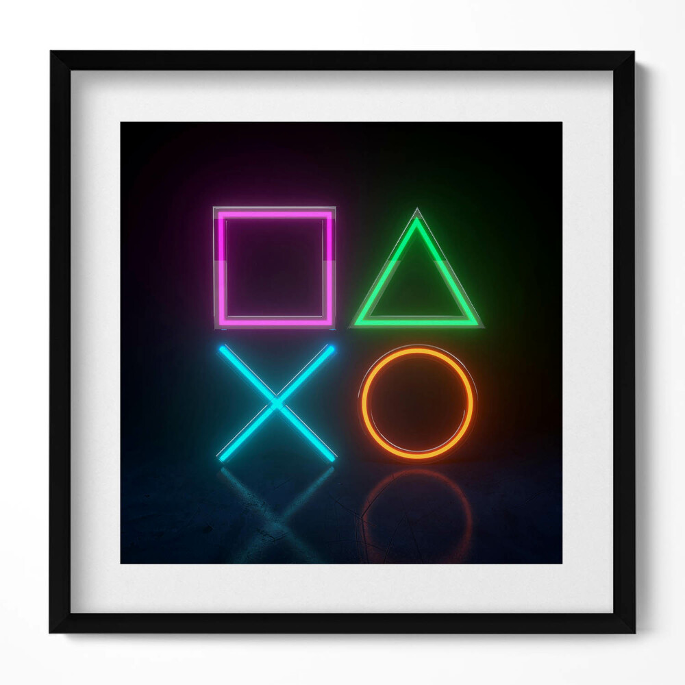 Tablou rama unic Simboluri ale jucătorilor - simboluri pe consola