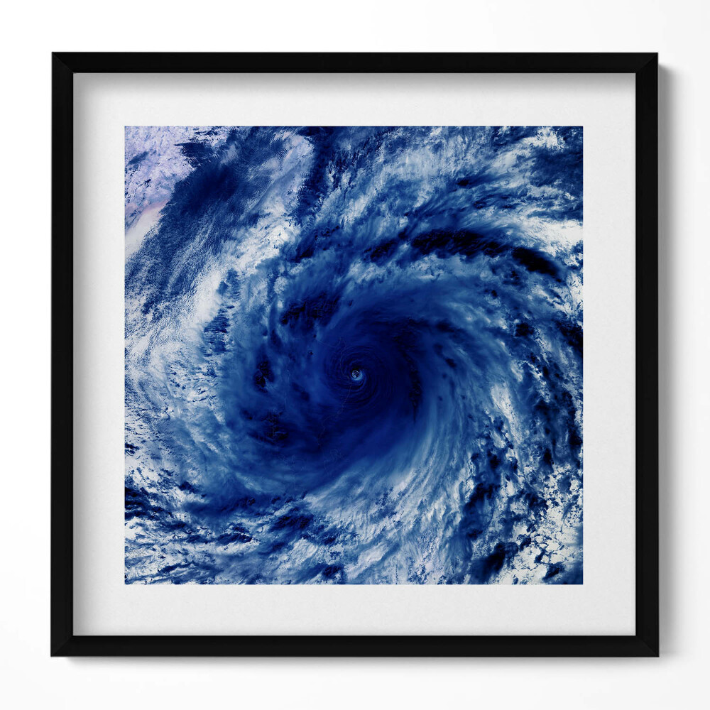 Tablou rama unic Fotografie NASA - vârtej de nori din spațiu