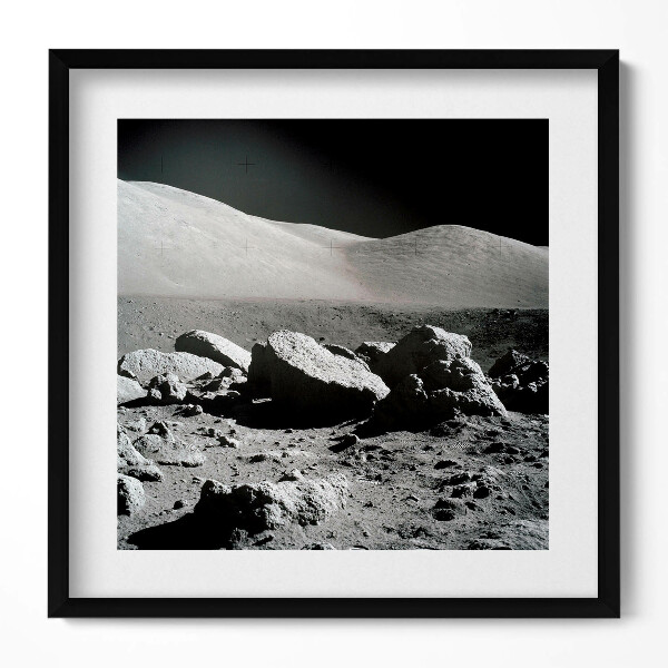 Tablou living cu rama unic Fotografie de rocă lunară NASA