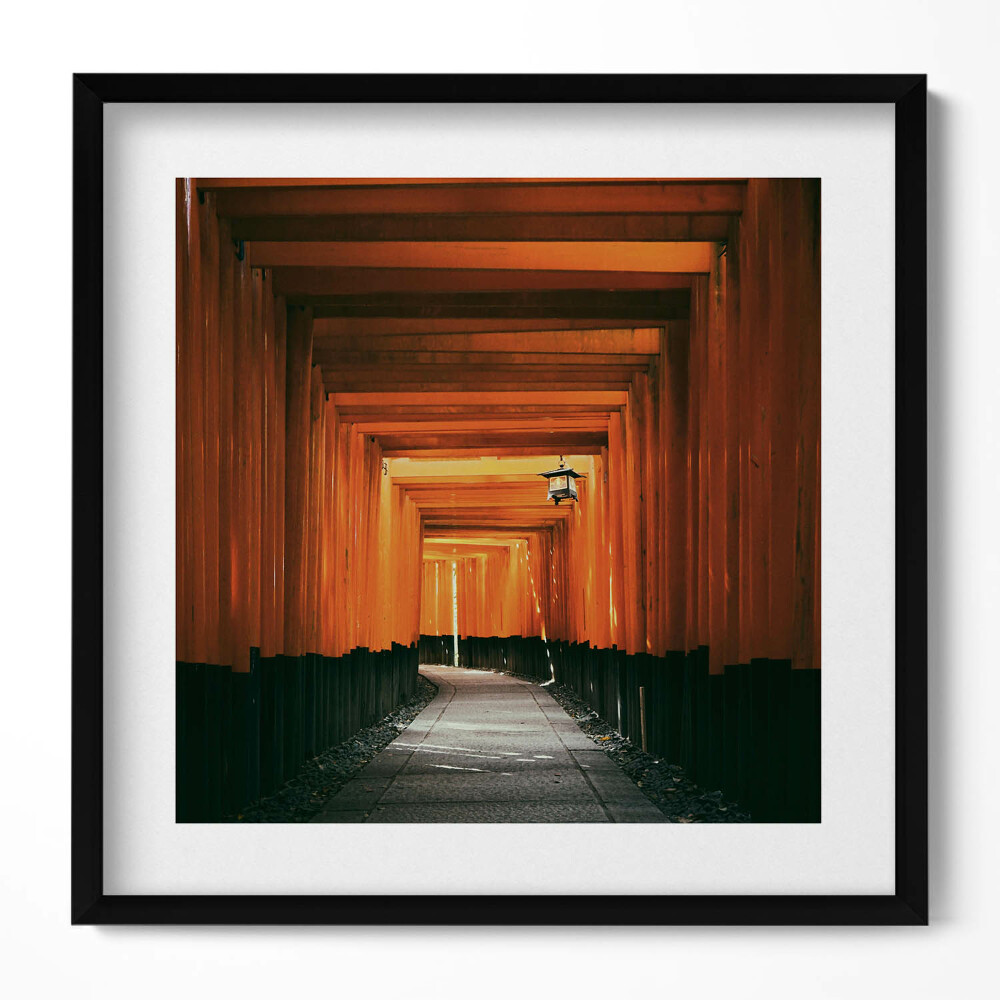Tablou rama unic Calea tradițională prin poarta torii