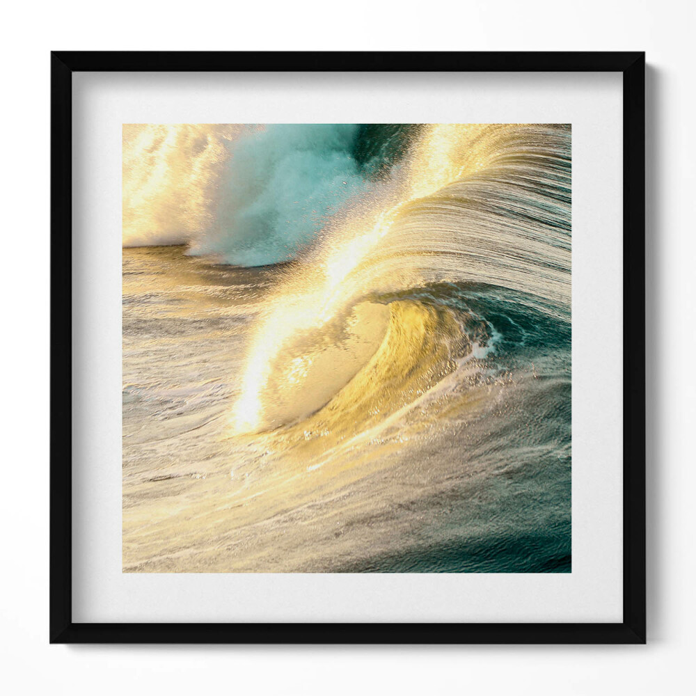 Tablou rama unic Valurile mării în lumina soarelui