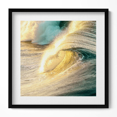 Tablou rama unic Valurile mării în lumina soarelui