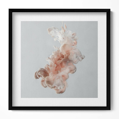 Tablou rama unic Cerneală bej abstractă în apă