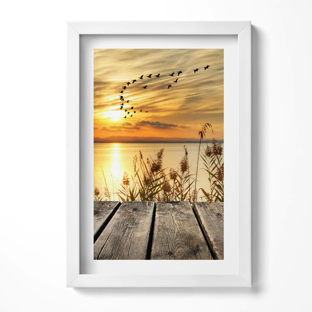 Tablou rama decorativ Dig la apus