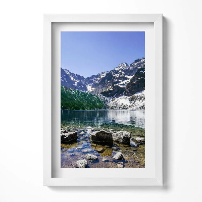 Tablou rama decorativ Lac de munte - peisaj